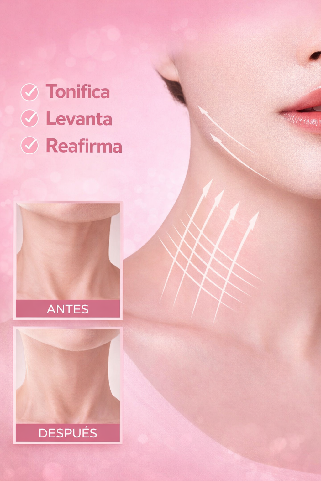 MAXISHOP - Masajeador Facial para el Cuello Blanco