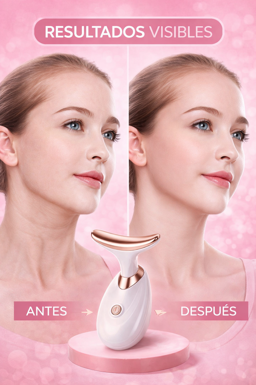 MAXISHOP - Masajeador Facial para el Cuello Blanco