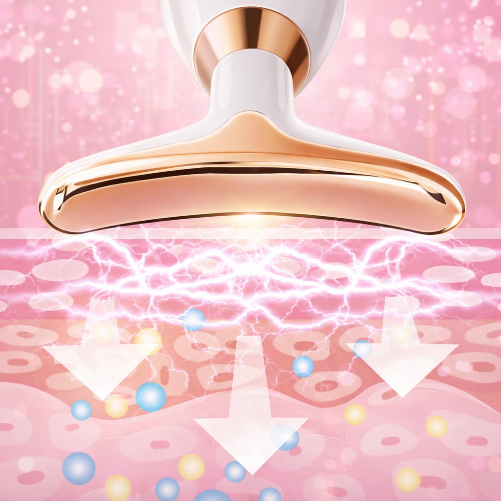 MAXISHOP - Masajeador Facial para el Cuello Blanco