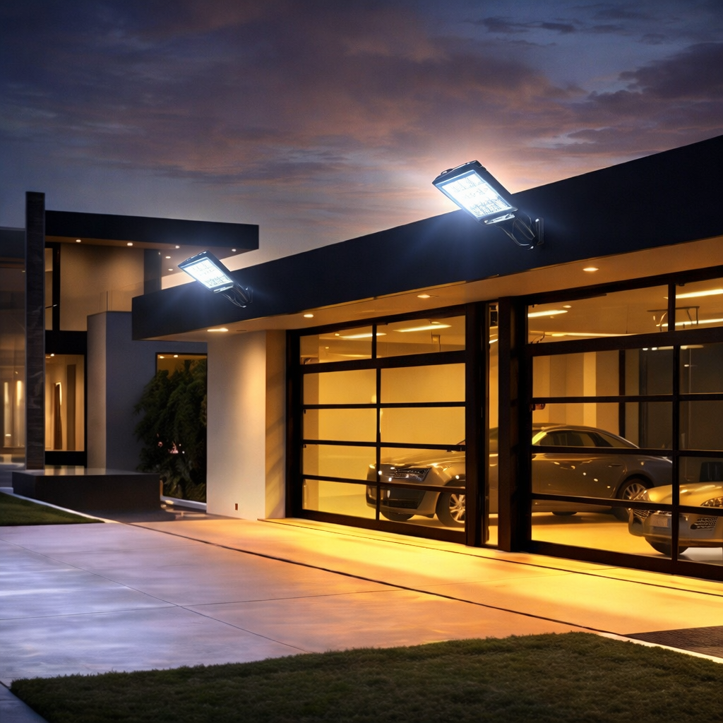 MAXISHOP - Mini luz solar LED con mando y sensor de movimiento FA-526