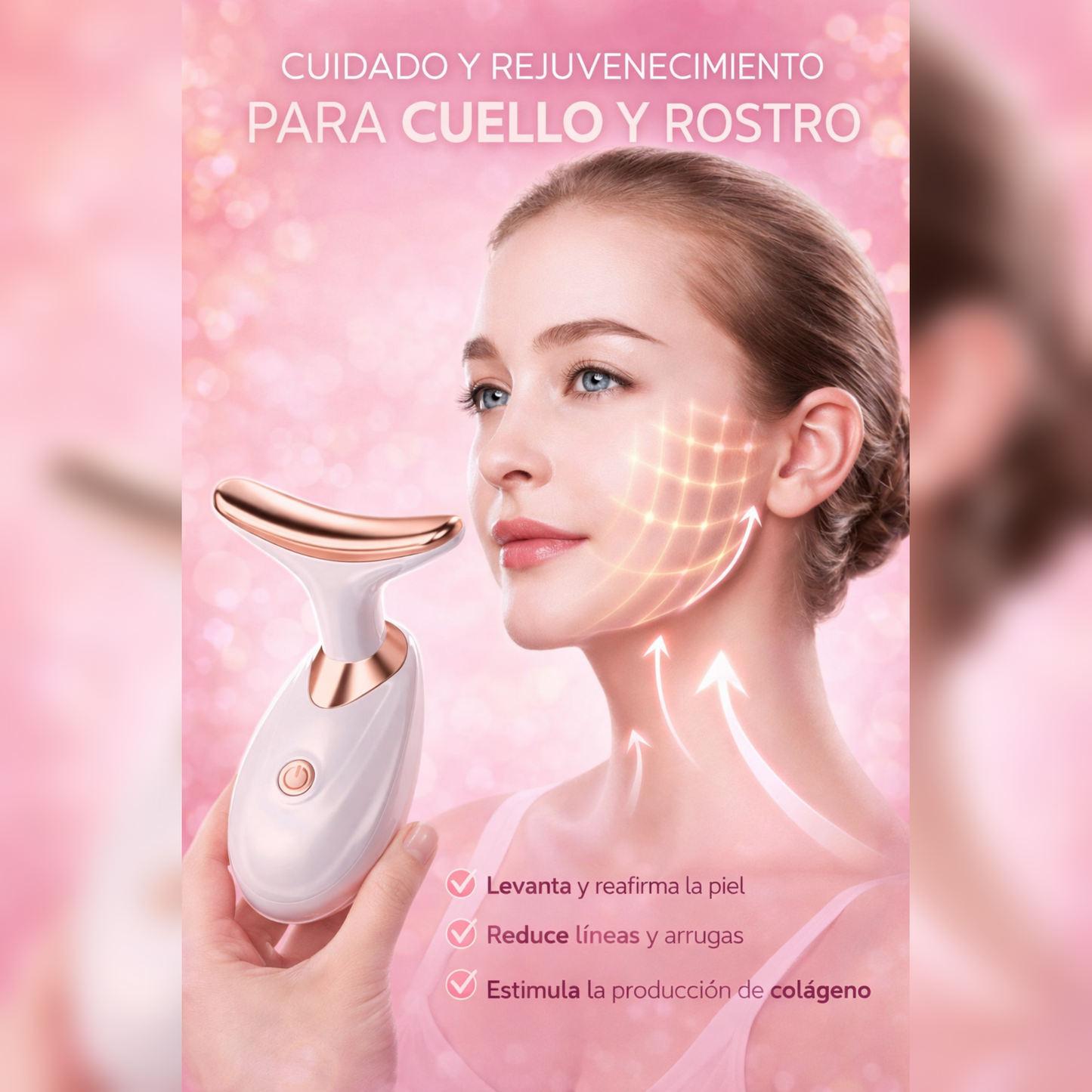 MAXISHOP - Masajeador Facial para el Cuello Blanco