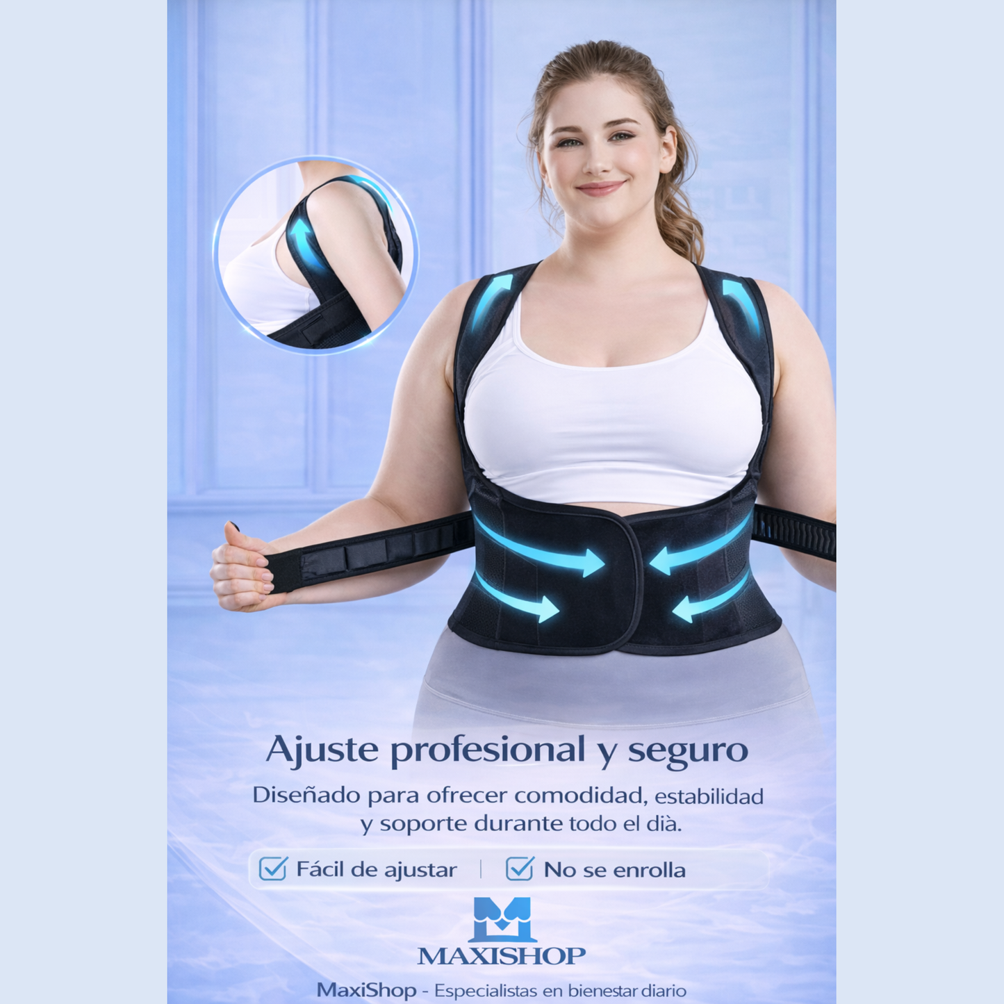 MAXISHOP - Corrector de Postura Para Mujer XL/XXL